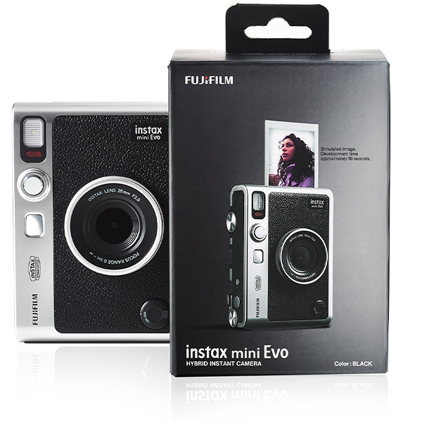 FUJIFILM Cheki Hybrid Instant Camera instax mini Evo Black